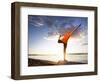 Dance Pose on the Beach of Lincoln Park, West Seattle, Washington-Dan Holz-Framed Photographic Print