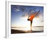 Dance Pose on the Beach of Lincoln Park, West Seattle, Washington-Dan Holz-Framed Photographic Print