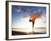 Dance Pose on the Beach of Lincoln Park, West Seattle, Washington-Dan Holz-Framed Photographic Print