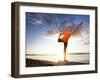 Dance Pose on the Beach of Lincoln Park, West Seattle, Washington-Dan Holz-Framed Photographic Print