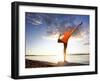 Dance Pose on the Beach of Lincoln Park, West Seattle, Washington-Dan Holz-Framed Photographic Print