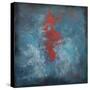 Dance Red on Blue-Tim Nyberg-Stretched Canvas