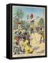 Dance, Regional, Dahomey-Paul Dufresne-Framed Stretched Canvas