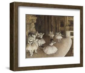 Dance Rehearsal, 1874-Edgar Degas-Framed Giclee Print