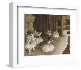 Dance Rehearsal, 1874-Edgar Degas-Framed Giclee Print