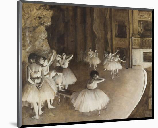 Dance Rehearsal, 1874-Edgar Degas-Mounted Giclee Print