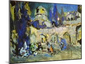 Dance, Stage Design for Cesare Pugni's Ballet 'The Little Humpbacked Horse, 1912-Konstantin Korovin-Mounted Giclee Print