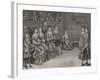 Dance: the Duke of Chartres in the Minuet with Miss-Antoine Trouvain-Framed Giclee Print