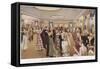 Dance-Time at the Dorchester Hotel-null-Framed Stretched Canvas