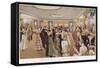 Dance-Time at the Dorchester Hotel-null-Framed Stretched Canvas