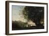 Dance under the Trees at the Edge of the Lake, 1865-70-Jean-Baptiste-Camille Corot-Framed Giclee Print