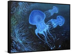 Dance Under Water-kirilstanchev-Framed Stretched Canvas