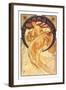 Dance-Alphonse Mucha-Framed Art Print