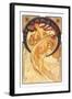 Dance-Alphonse Mucha-Framed Art Print