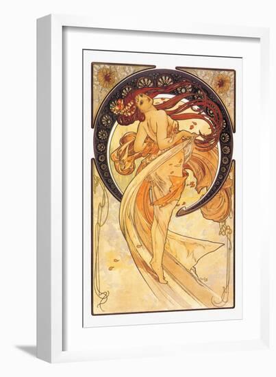 Dance-Alphonse Mucha-Framed Art Print