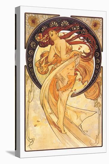 Dance-Alphonse Mucha-Stretched Canvas