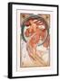 Dance-Alphonse Mucha-Framed Art Print