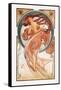 Dance-Alphonse Mucha-Framed Stretched Canvas