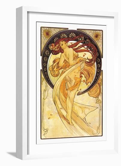 Dance-Alphonse Mucha-Framed Art Print