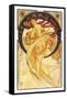 Dance-Alphonse Mucha-Framed Stretched Canvas