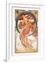 Dance-Alphonse Mucha-Framed Art Print