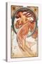 Dance-Alphonse Mucha-Stretched Canvas