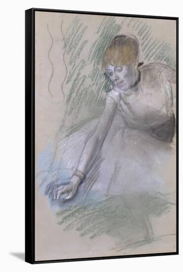 Dancer, 1880-85-Edgar Degas-Framed Stretched Canvas