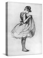 Dancer Adjusting Her Costume and Hitching Up Her Skirt, 1889-Henri de Toulouse-Lautrec-Stretched Canvas