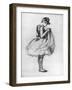 Dancer Adjusting Her Costume and Hitching Up Her Skirt, 1889-Henri de Toulouse-Lautrec-Framed Giclee Print