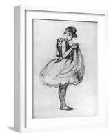 Dancer Adjusting Her Costume and Hitching Up Her Skirt, 1889-Henri de Toulouse-Lautrec-Framed Giclee Print