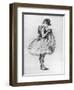 Dancer Adjusting Her Costume and Hitching Up Her Skirt, 1889-Henri de Toulouse-Lautrec-Framed Giclee Print