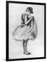 Dancer Adjusting Her Costume and Hitching Up Her Skirt, 1889-Henri de Toulouse-Lautrec-Framed Giclee Print