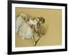 Dancer Adjusting Her Shoe, circa 1890-Edgar Degas-Framed Giclee Print