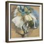 Dancer Adjusting Her Shoes, about 1880/85-Edgar Degas-Framed Giclee Print