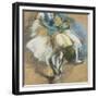 Dancer Adjusting Her Shoes, about 1880/85-Edgar Degas-Framed Giclee Print