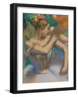 Dancer Adjusting Her Shoulder, C.1896-99-Edgar Degas-Framed Giclee Print