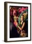 Dancer Amid Crowd of Samba Enthusiasts in Scanty, for Annual Rio Carnival Samba School Parade-Bill Ray-Framed Photographic Print