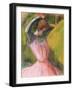 Dancer Arranging Her Hair, C.1900-12-Edgar Degas-Framed Giclee Print