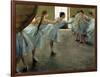 Dancer at Rehearsal-Edgar Degas-Framed Art Print