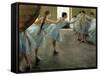 Dancer at Rehearsal-Edgar Degas-Framed Stretched Canvas