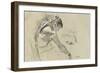 Dancer at Rest; Danseuse Au Repos, 1879-Edgar Degas-Framed Giclee Print