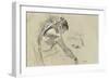 Dancer at Rest; Danseuse Au Repos, 1879-Edgar Degas-Framed Giclee Print