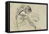 Dancer at Rest; Danseuse Au Repos, 1879-Edgar Degas-Framed Stretched Canvas