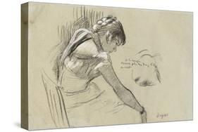 Dancer at Rest; Danseuse Au Repos, 1879-Edgar Degas-Stretched Canvas