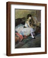 Dancer at Rest-Edgar Degas-Framed Giclee Print