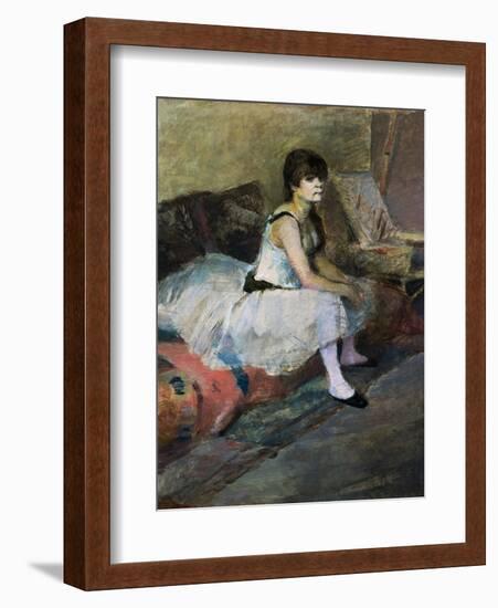 Dancer at Rest-Edgar Degas-Framed Giclee Print