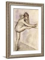 Dancer at the Bar, 1884-1888-Edgar Degas-Framed Giclee Print