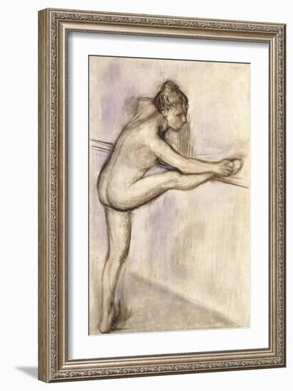 Dancer at the Bar, 1884-1888-Edgar Degas-Framed Giclee Print