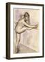 Dancer at the Bar, 1884-1888-Edgar Degas-Framed Giclee Print