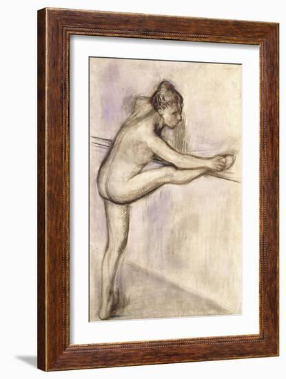 Dancer at the Bar, 1884-1888-Edgar Degas-Framed Giclee Print